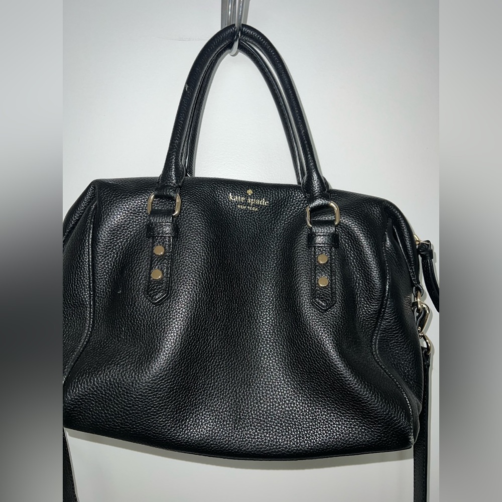 Kate Spade purse. Black leather.